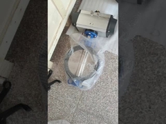 Válvula borboleta de tipo Wafer de aço inoxidável com revestimento em PTFE e atuador pneumático