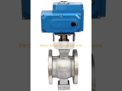 Válvula elétrica de esfera de tipo V com flange