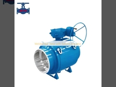 Válvula de esferas soldada com atuador de turbina